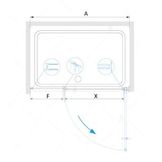 Душевая дверь RGW HO-012B 350601211-14 110см чёрный